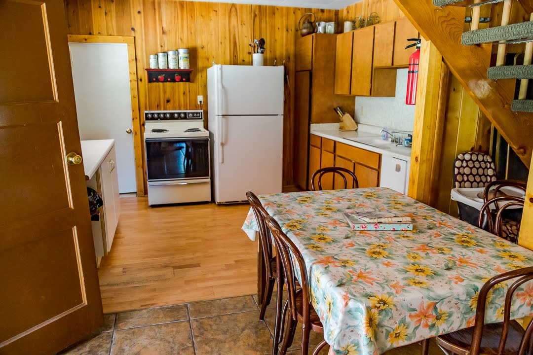 cabin kitchen airbnb